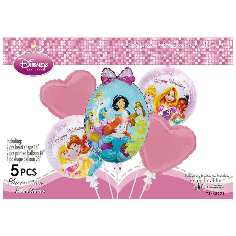 Cartoon Character Foil Balloon Set Kids Party Decoration 2 Sets 8
