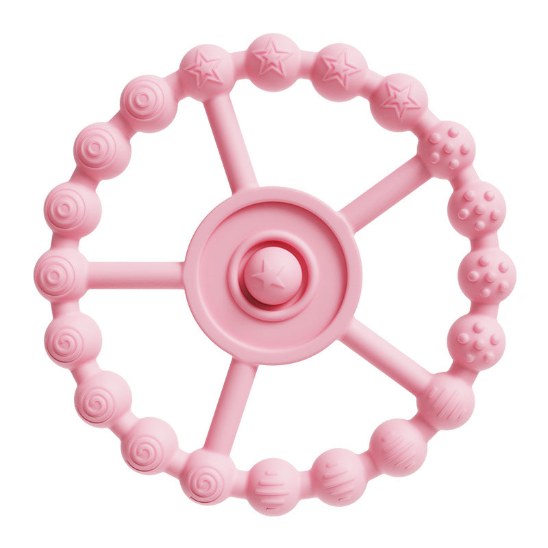 Silicone Teething Rings Baby Chew Toy 2 Pack 9.5cm 8