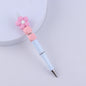 Flower Silicone Beaded Pens Handmade Office School Supplies Gift 6