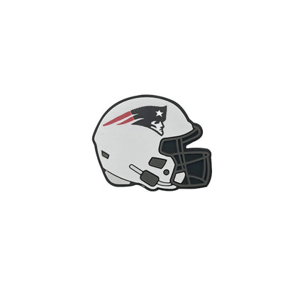 20pcs Silicone Focal Beads Football Helmet Printed Design 32