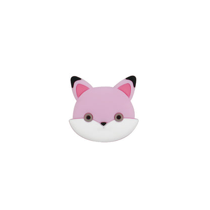 Silicone Focal Beads Animal Baby Fox Front Facing 5