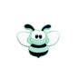 20pcs Silicone Focal Beads Bee Character Front Facing 12
