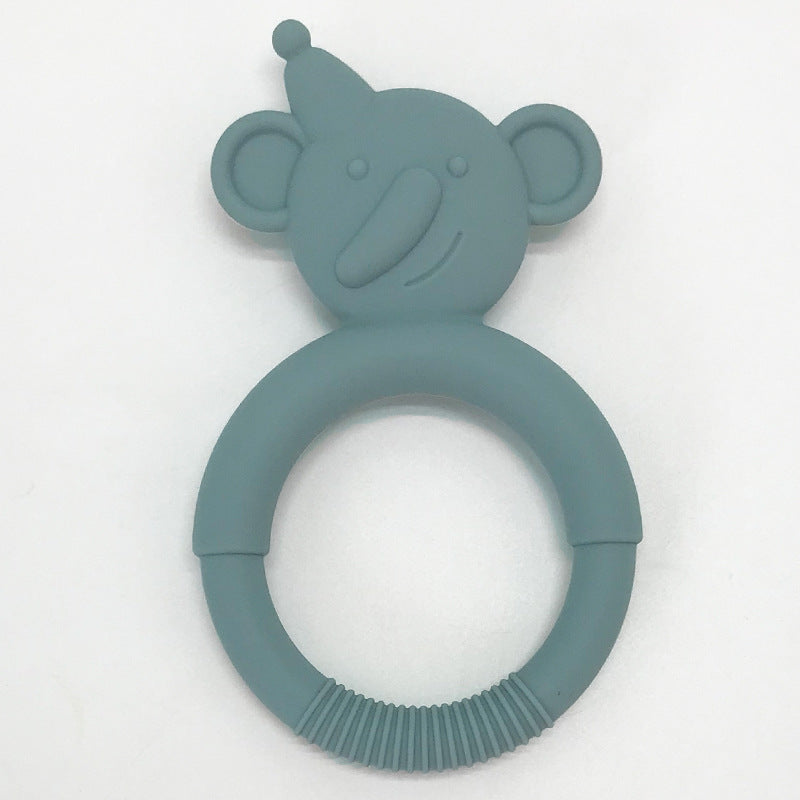 Silicone Baby Teething Toy Snowman Shape 2 Pcs Set 3