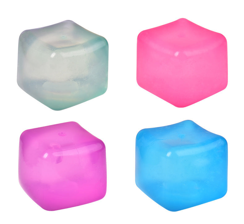 TPR Jelly Ice Cube Squishy Toy 5.5cm Sensory Stress Ball 8