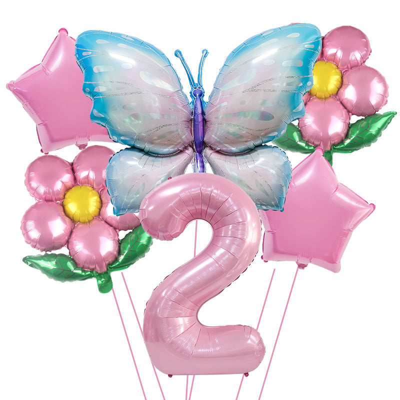 Butterfly Foil Balloon Set Birthday Party Decoration 40 Inch 13