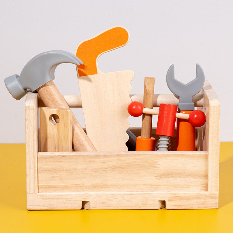Wooden Tool Basket Montessori Toys Fine Motor Skills 4