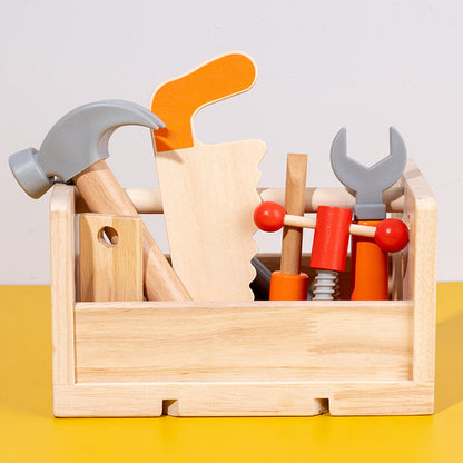 Wooden Tool Basket Montessori Toys Fine Motor Skills 4