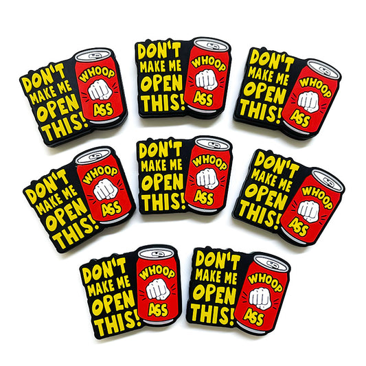 20Pcs Silicone Focal Beads Simulation Cartoon Cola With Printed Text