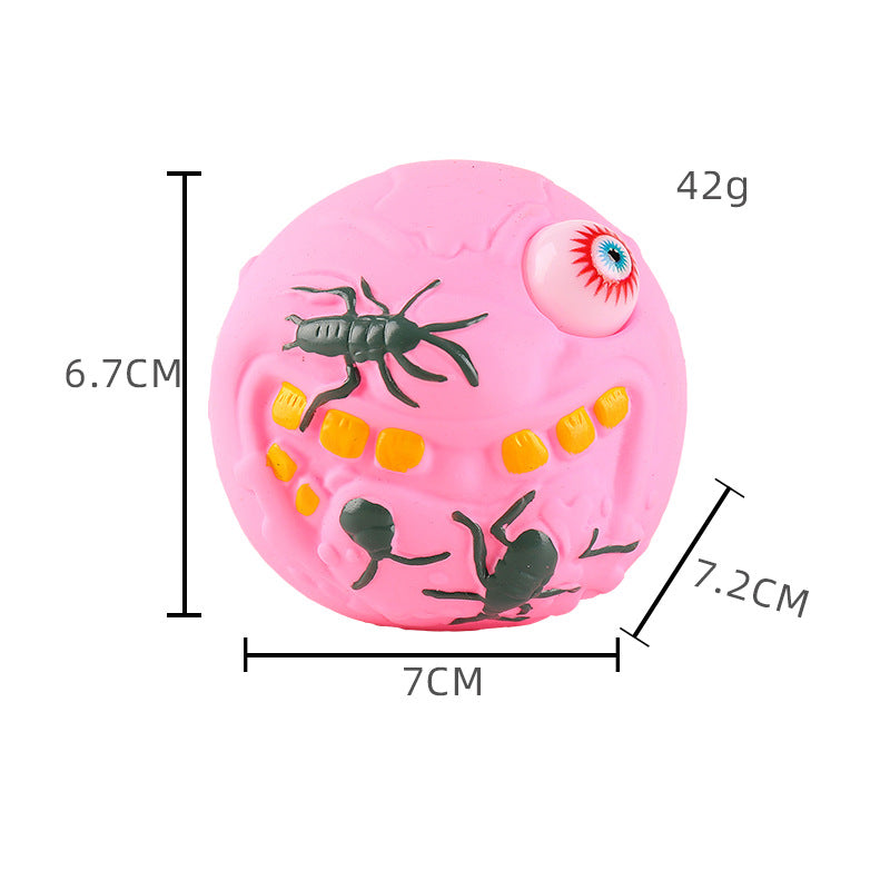 PVC Halloween Eyes Popping Out Squishy Sensory Stress Ball Toy 11
