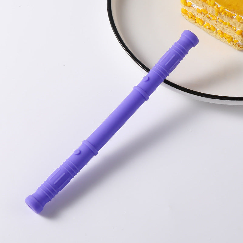 Silicone Teething Toy Hollow Tube for Baby Sensory Chewing 10