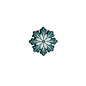 Silicone Focal Beads Winter Blue Tree Pinecone Animal Flower Design 10
