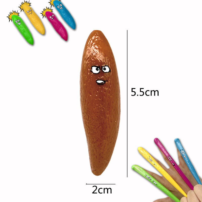 TPR Finger Catapult Sticky Wall Sensory Fidget Toy Random Color 3
