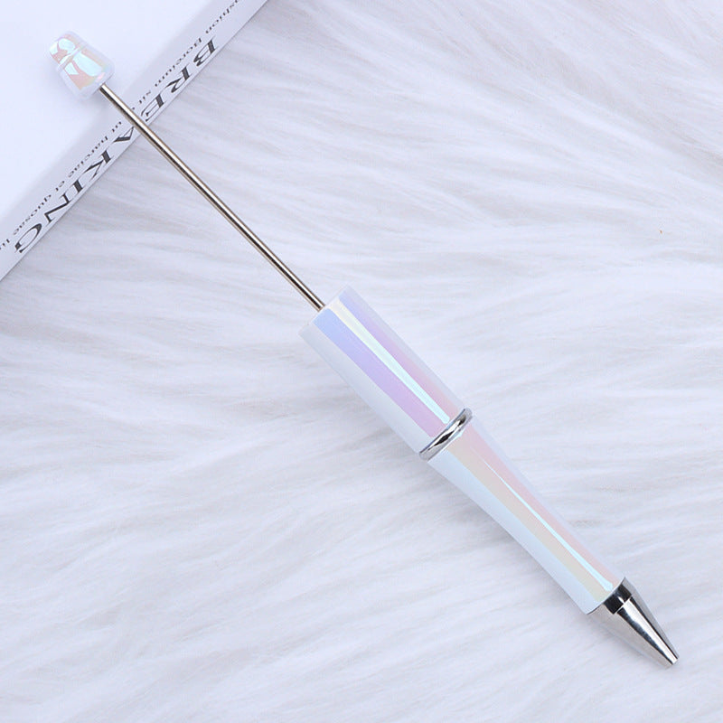 Handle Gradient Color Beadable Ballpoint Pens DIY Rainbow Opal Craft Supplies 11