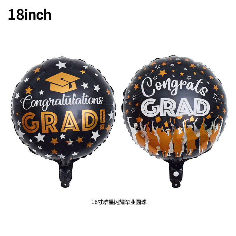 Graduation Foil Balloons Party Decoration Set 50pcs 10