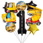 Construction Vehicle Foil Balloon Set 40 Inch Engineering Theme