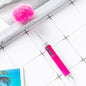 4 In 1 Cartoon Fur Ball Plastic Beadable Ballpoint Pens DIY Craft Supplies 9