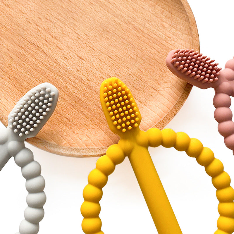 Silicone Teething Toy Baby Can Brush Teeth Grinding Stick 3
