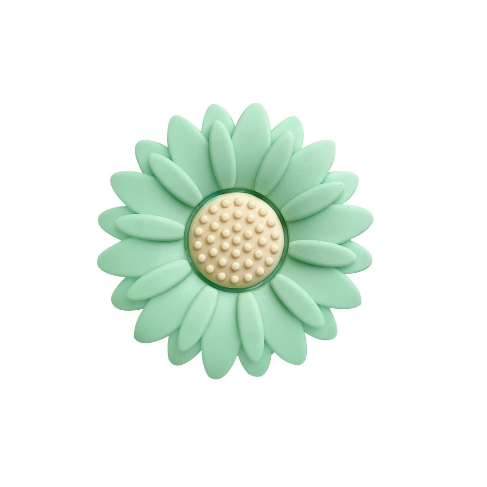 20pcs Silicone Focal Beads Daisy Flower Center Raised Detail 18