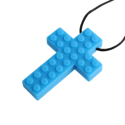 Silicone Cross Teething Necklace Sensory Fidget Toy 3 Pack 11