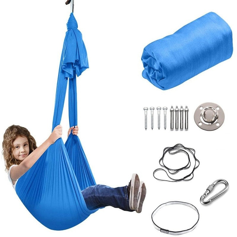 Nylon Sensory Training Swing Hammock for Children 280x150cm 2