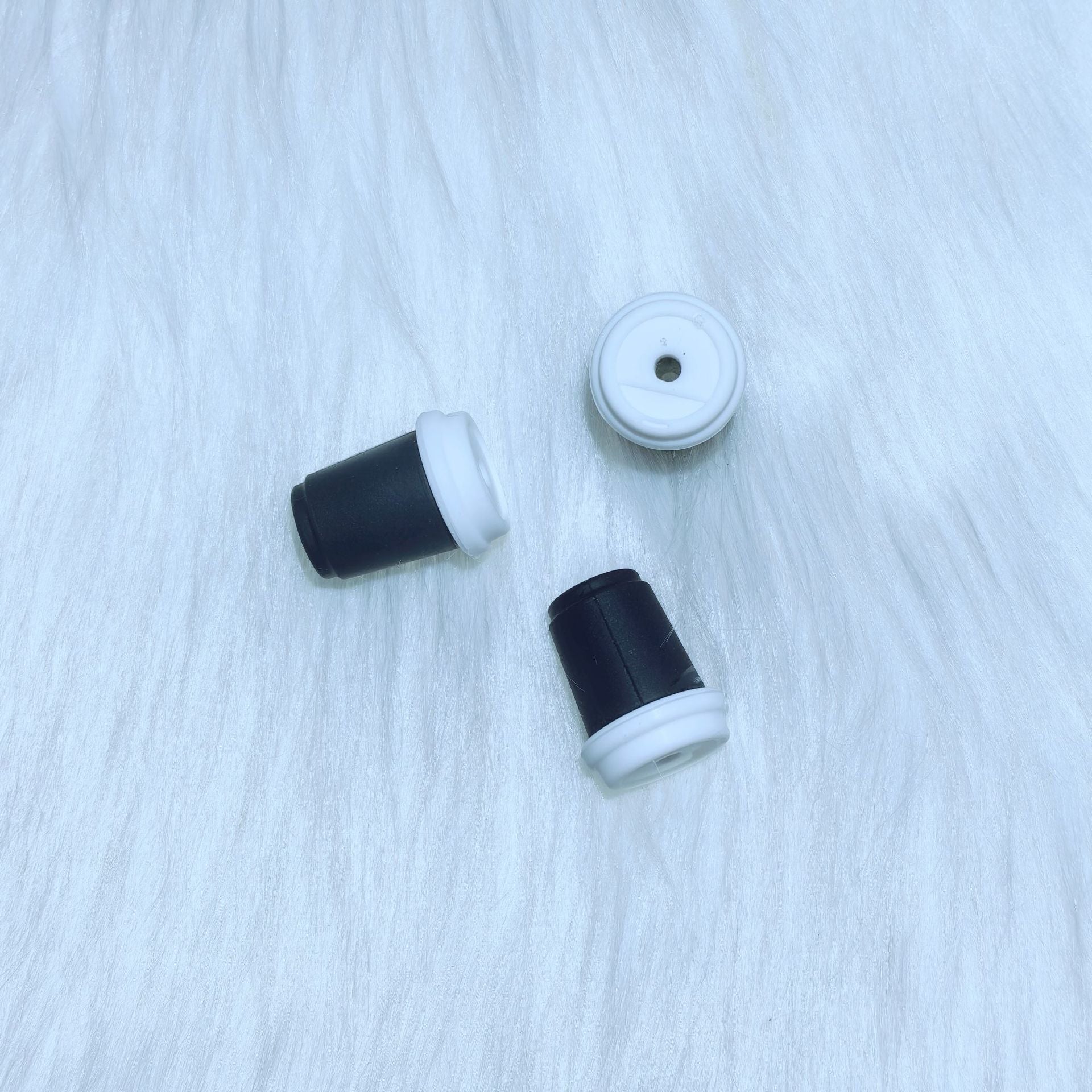 20Pcs Silicone 3D Focal Beads Solid Colorful Cup Holding Lid Detail 6