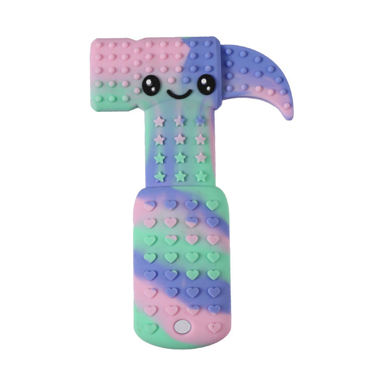 Silicone Baby Teether Tools Set Hammer Wrench Scissors Saw Nut 11