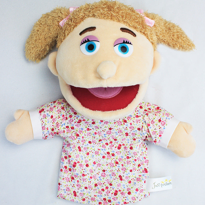 Plush Family Hand Puppets Open Mouth Storytelling Pretend Play Toy 9