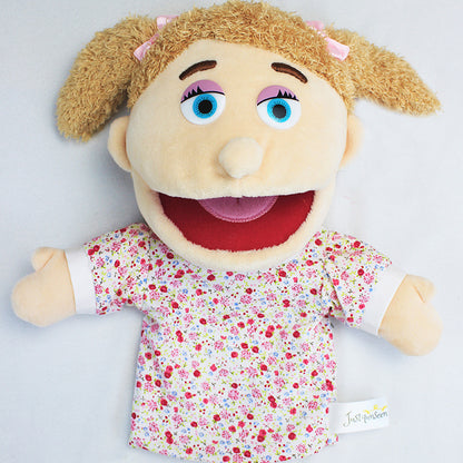 Plush Family Hand Puppets Open Mouth Storytelling Pretend Play Toy 9