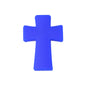 20pcs Silicone Focal Beads Printed Cross With Varied Color Patterns 16