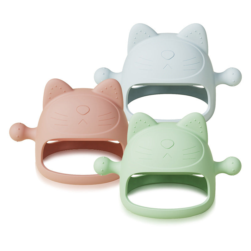 Kitten Silicone Baby Teether Wristband Toy for Infant