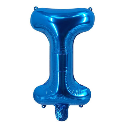 Blue Letter Foil Balloons Party Decoration 16 Inch 50pcs 11