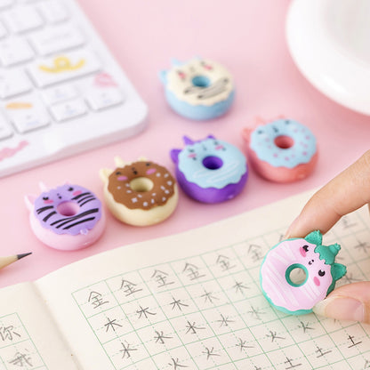 Donut Unicorn Cartoon Eraser Novelty Toy Random Color 2