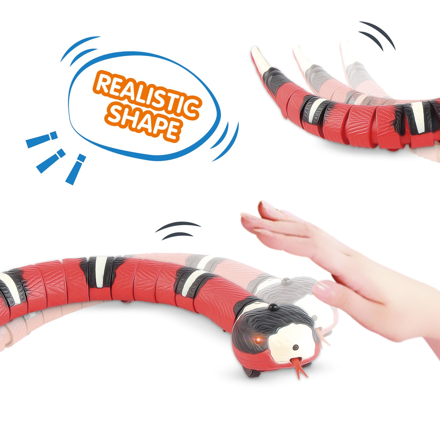 Smart Sensing Induction Snake Cockroach Ladybug Prank Toy 5