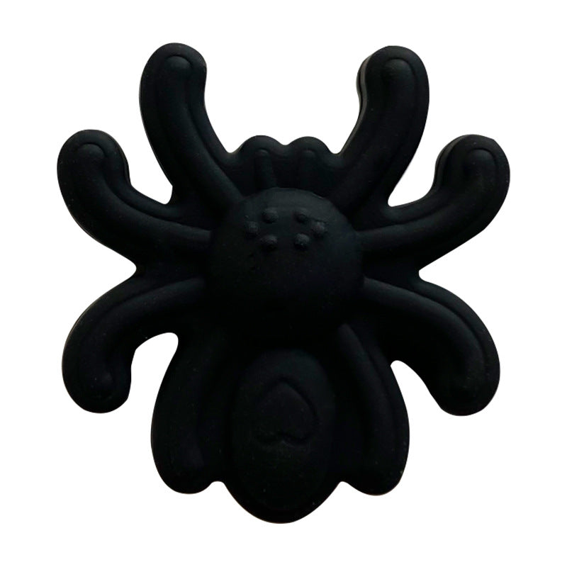 20Pcs Silicone Focal Beads Spider Solid Color Detailed Legs 9