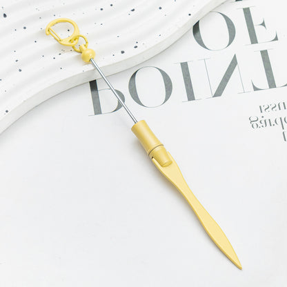 Beadable Letter Opener Metal DIY Craft Supplies 18.4cm Keychain 14