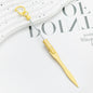 Beadable Letter Opener Metal DIY Craft Supplies 18.4cm Keychain 14