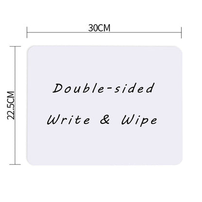 Melamine Double Sided Dry Erase Lapboard Educational Toy 30cm 7