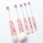 5Pcs Halloween Christmas Beadable Makeup Brush Set DIY Craft Supplies 16
