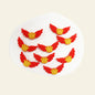 Silicone Focal Beads Multi Colored Round Shape 8
