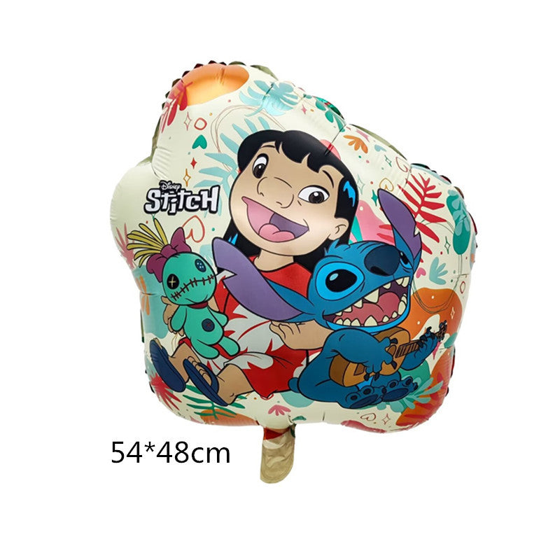 Stitch Foil Balloons Party Decoration Set 5pcs 16