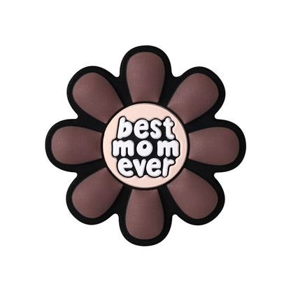 Silicone Focal Beads Mom Life Alphabet Floral Designs Variety 7