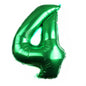 Medium Number Foil Balloons 32 Inch Aluminum 5pcs 50