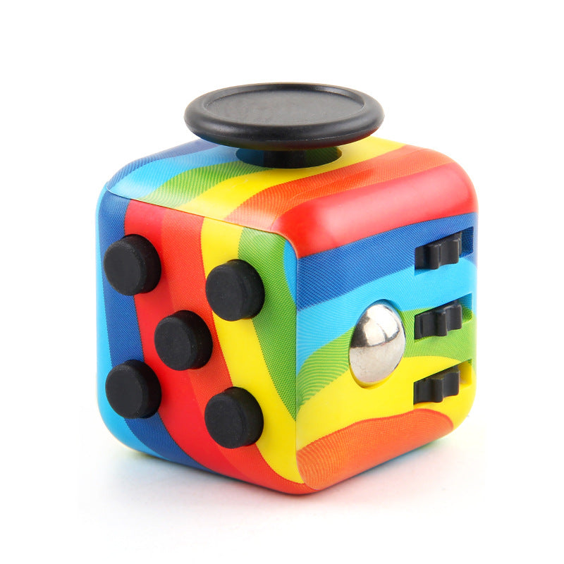 Silicone Fidget Cube 6-Function Decompression Desk Toy 3.4cm 17