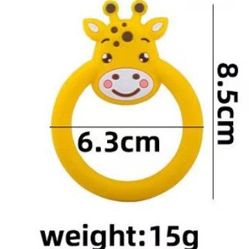 Animal Silicone Teething Toy Bear Giraffe Elephant for Baby 5