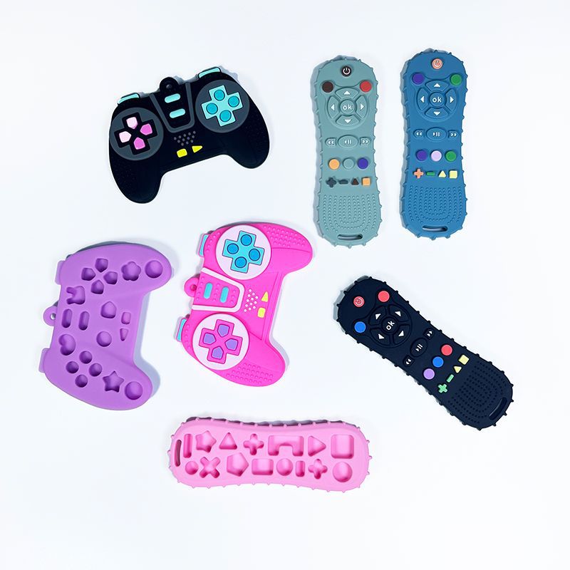 Silicone Remote Control Baby Teether Toy for Infants