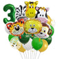 Jungle Animals Foil Balloon Set Birthday Party Decoration 3