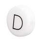 20pcs 12mm Silicone Letter Beads Alphabet Flat Round Single Letter 8
