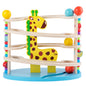 Wooden Marble Run Slide Pinball Assembly Track Educational Toy