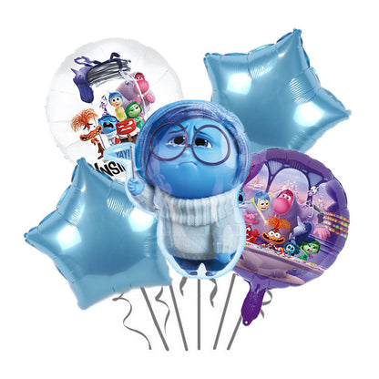Inside Out Foil Balloon Set Birthday Party Decoration 5pcs 7