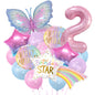 Butterfly Meteor Foil Balloon Set Holiday Party Decoration 6